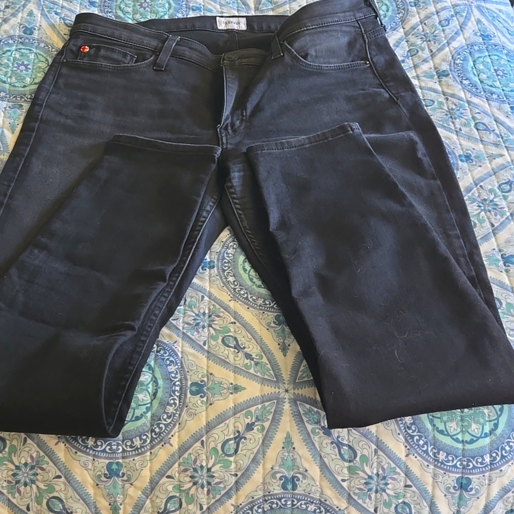 Women's HUDSON Krista Low Rise Skinny Black Jeans Size 31